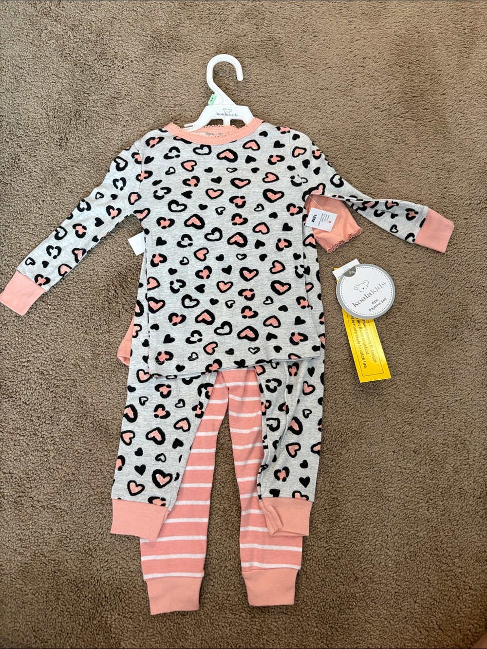 Koala kids four piece pajama set 18m